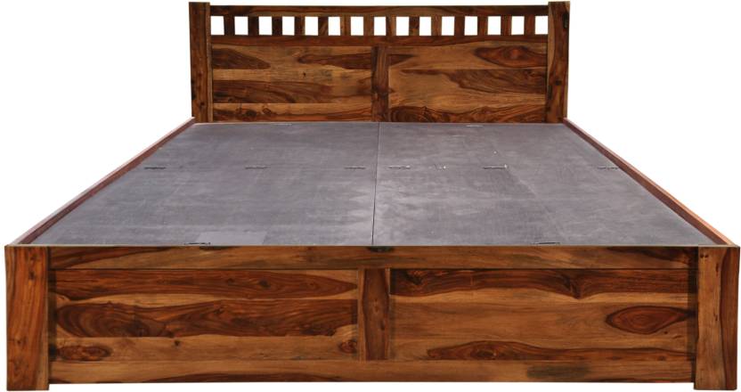 Induscraft Solid Wood King Bed With Storage